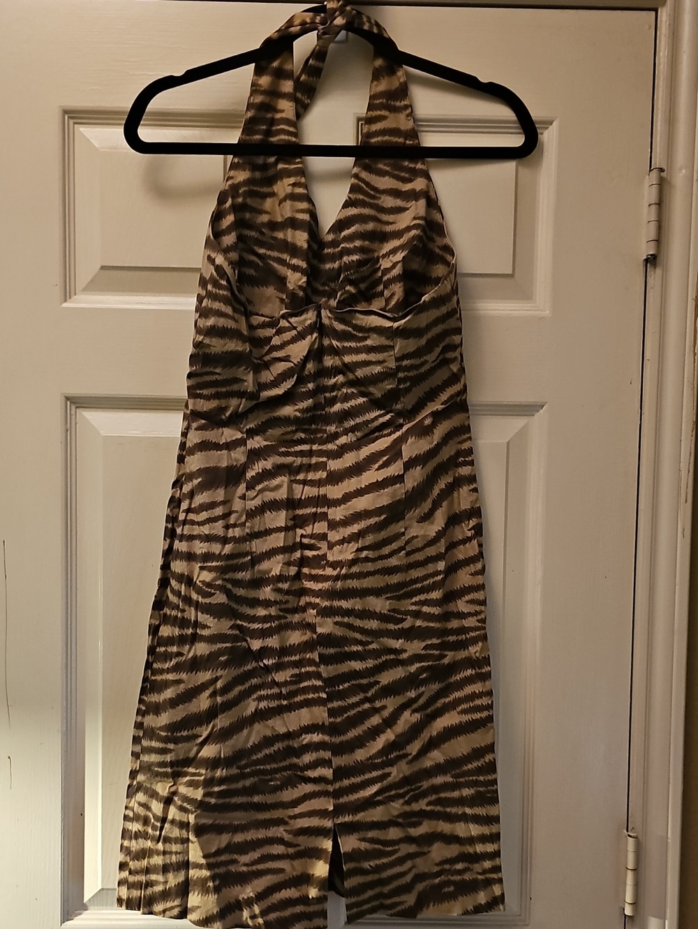 Jones New York Country Brown and Cream Animal-Print Top - Picture 2 of 5